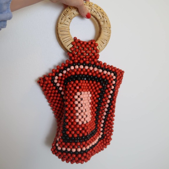 Ulla Johnson Mini Keya beaded top handle bag - Picture 4 of 6